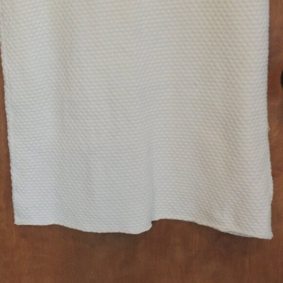 New York & Company White Textured Knit Sleeveless Midi Dress Size L - Picture 3 of 6